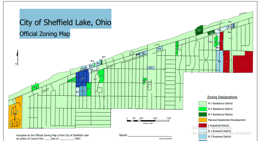 City of Sheffield Lake, Ohio
Official Zoning Map