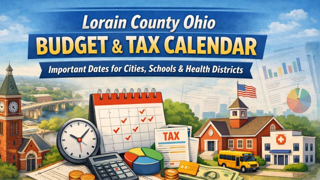 Lorain County Ohio Budget And Tax Calendar Dates for Cities, Schools and Health Districts 2026